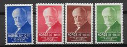 NORGE - 1935 - YVERT N° 164/167 * MH  - COTE = 30 EUR. - Nuovi