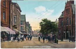 England United Kingdom UK St Mary's Road, Garston, Liverpool, Looking South - Virginia Beach