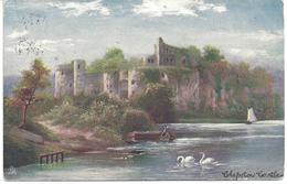 CHEPSTOW CASTLE TUCKS OILETTE - THE WYE VALLEY WITH NORWICH DUPLEX POSTMARK - Monmouthshire