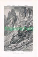 D101 033 E.T.Compton Latemartürme Bergsteiger Trentino Druck 1900 !! - Sonstige & Ohne Zuordnung