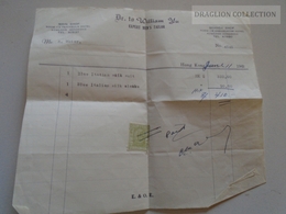 ZA134.13  Hong Kong Revenue -  Stamp Duty 15c -Invoice Dr. To William YU -Expert Men's Tailor 1962 - Other & Unclassified