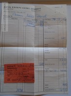 ZA134.18 Switzerland Hotel Europa Garni ZERMATT  1963  Invoice Rechnung - Switzerland