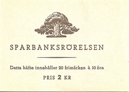 SWEDEN, 1945, Booklet 75 (Facit), Mi 316, Saving Bank - 1904-50