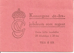 SWEDEN, 1947, Booklet 83 (Facit), Mi 330, Gustav V, 40 Years King - 1904-50