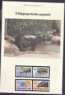 Libéria 1001 1004 Hippopotame Pygmée Document - Storia Postale