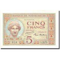 Billet, Madagascar, 5 Francs, Undated (1937), KM:35, SUP+ - Madagaskar