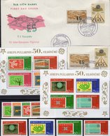 Europarat 1967 Türkei 3491/8,Bl.58/9 **,2058/9+FDC 55€ Europa-street Star Flags Blocs S/s Sheets Bf 50years Türkiye - Lettres & Documents