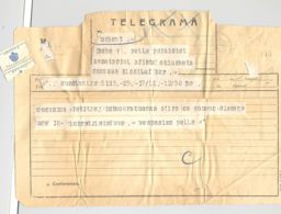 TELEGRAPH, TELEGRAMME SENT FROM CONSTANTA TO BUCHAREST, 1937, ROMANIA - Telegraph