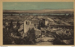 Rochemaure Vue Sur La Chapelle La Vieille Tour Et La Vallee Du Rhone - Rochemaure