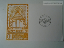 D161765  Commemorative - Hungary - - Zalaegerszeg Stamp Exhibition 1975 -Handstamp Eger Egervár - Commemorative Sheets
