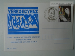 D161768   Commemorative - Hungary - Veresegyház Váci Mihály M. Közp.  Bélyegkiállítás  1974 - Commemorative Sheets
