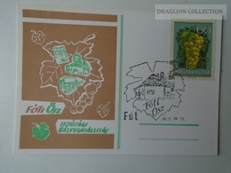 D161782  Commemorative - Hungary - FÓT- Bélyegkiállítás 1976 Fóti ősz - Grapes - Commemorative Sheets