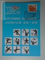 D161784  Commemorative - Hungary - Úttörő Olimpia - Pioneer Olympia  1975 Szombathely - Commemorative Sheets