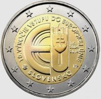 2 Euro UNC 2014 (10 Years Of Slovakian Membership In European Union) Km134 - Slovaquie