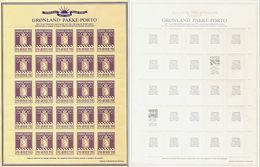 GROENLAND Reimpression 1985 - Violet 70 Ore (1937) - Neuf ** (MNH) En Feuille - Spoorwegzegels