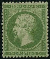 * N°20 5c Vert - TB - 1862 Napoléon III.