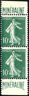 ** N°188A 10c Vert Minéraline, Paire Verticale De Carnet - TB - Sonstige & Ohne Zuordnung