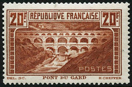 ** N°262Aa 20F Pont Du Gard, Chaudron Clair Type I Signé Brun - TB - Sonstige & Ohne Zuordnung