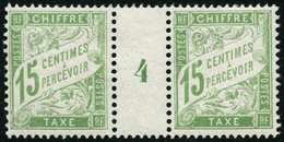 ** N°30 15c Vert, Paire Mill 4 - TB - Millésime