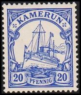 1900. KAMERUN 20 Pf. Kaiserjacht SMS Hohenzollern. (Michel 10) - JF307859 - Camerun