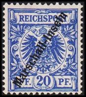 1897 - 1898. Marschall-Inseln 20 Pf. REICHSPOST.  (Michel 4 II) - JF307746 - Marshall-Inseln