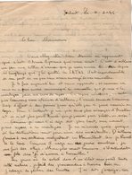 VP13.375 - MILITARIA -  Lettre De Mr Etienne EYRIOUX Au Camp Joubert à LE CHAMBON SUR LIGNON - Documentos