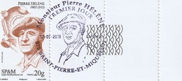 FDC 12 09 2018 Pierre HELENE - Oblitérés