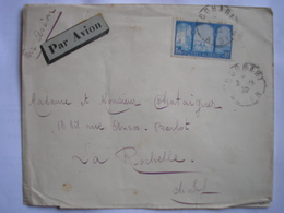 ALGERIE - Lettre De Boghari Du 08/1/1929 Pour La Rochelle Le 7/11/1932 - Cachets Transit Alger 4/11 Et Paris 6/11 - Cartas & Documentos