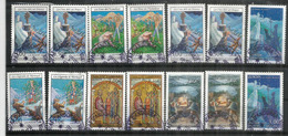 Les Légendes Andorranes. Deux Séries Oblitérés, Complètes, 1 ère émission En Francs, 2 Ième Série En Euro - Used Stamps
