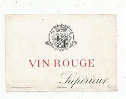 étiquette De Vin  , VIN ROUGE SUPERIEUR, Specimen ,Haberer ,Plouviez & Douin - Red Wines