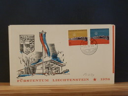 80639    FDC  LIECHTENSTEIN - 1958 – Brussel (België)