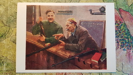 VOROSHILOV AND GORKY By Svarog - Sport - Shooting - Gun   -   Postcard - OLD   PC - 1961 - Waffenschiessen
