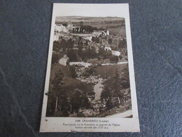 CPSM - GRANDIEU (48) - Pont Romain Sur Le Grandieu Et Quartier De L'église - 1948 - Gandrieux Saint Amans