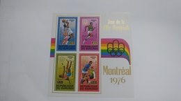 Burundi-jeux De La XXle Olympiade-(1976)-(block 4 Stamp)-mint - Nuevos