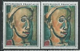 [25] Variété :   N° 1673 Rouault Visage Brun Au Lieu D'orange + Normal ** - Neufs