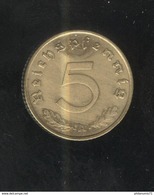 5 Reichspfennig Allemagne 1938 A SUP - 5 Reichspfennig