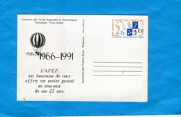 -T A A F-entier Postal- Stationnery-carte N°1-neuf 2.3 Amiral Douguet-TSC--1966-91 APEP 1966-91 - Postal Stationery