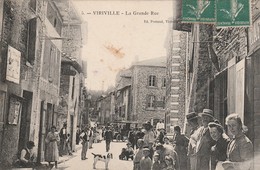 Isèree : VIRIVILLE : La Grande Rue ( Belle Animation ) - Viriville