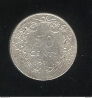 50 Centimes Belgique 1911 - TTB - 50 Cents