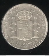 2 Pesetas Espagne 1892 - Alphonse XIII - Collections