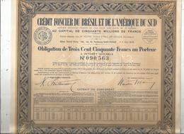 Obligation , 1940 ,CREDIT FONCIER DU BRESIL ET DE L'AMERIQUE DU SUD ,frais Fr 1.95 E - Other & Unclassified