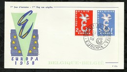 EUROPA . 15 SEPTEMBRE 1958 . BRUXELLES . - 1951-1960