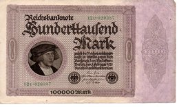 100000 Mark   1923 ( Berlin Fevrier 1923 )) - 100000 Mark