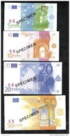 Série De 7 Billets 5 à 500 Euros Factices - Papier Glacé - Taille Inférieure Aux Vraies Coupures - Ficción & Especímenes