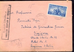 74269- CHILDRENS ARE THE FUTURE STAMP ON REGISTERED COVER, 1952, ROMANIA - Cartas & Documentos