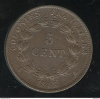 5 Centimes 1843 A Louis Philippe 1er Pour Les Colonies - SUP - Autres & Non Classés