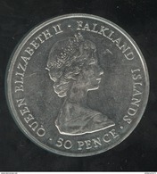 50 Pence Falkland Islands / Iles Malouines - CC Queen Mother 1980 - Other - America