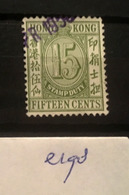E198 Hong Kong Collection - Stempelmarke Als Postmarke Verwendet