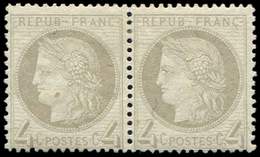 * CERES DENTELE - 52    4c. Gris, PAIRE, TB - 1871-1875 Ceres