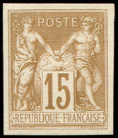 (*) TYPE SAGE - Emission Des Régents 77b : 15c. Bistre, Sans Teinte De Fond, TB - 1876-1898 Sage (Type II)